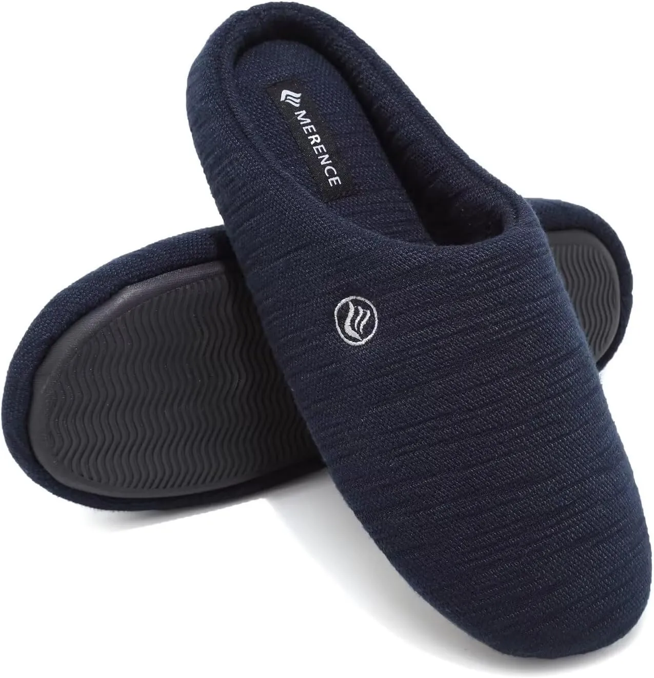 CIOR Unisex Men's Women's Memory Foam Slippers Comfort Cotton-blend Closed Toe House Shoes Indoor Scuff