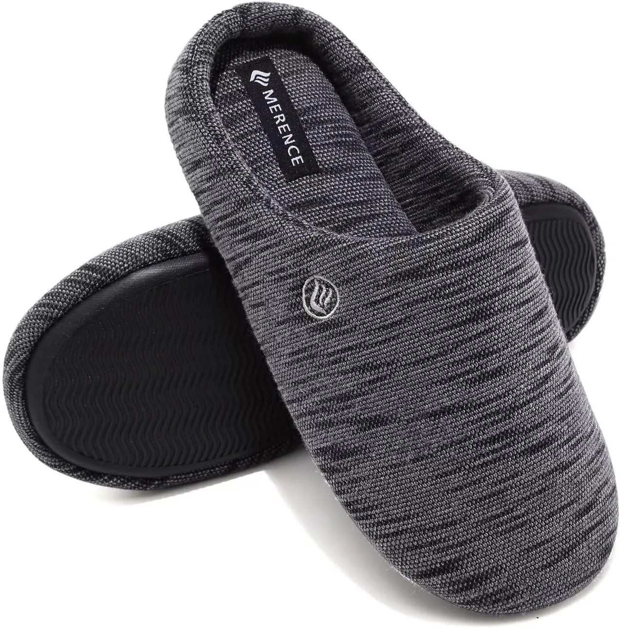 CIOR Unisex Men's Women's Memory Foam Slippers Comfort Cotton-blend Closed Toe House Shoes Indoor Scuff
