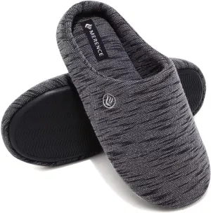 CIOR Unisex Men's Women's Memory Foam Slippers Comfort Cotton-blend Closed Toe House Shoes Indoor Scuff
