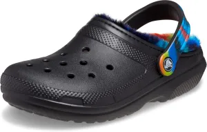 Crocs Classic Lined Camo Graphic Clog Shoe, Camo/Black, 6 US Women / 4 US Men M US