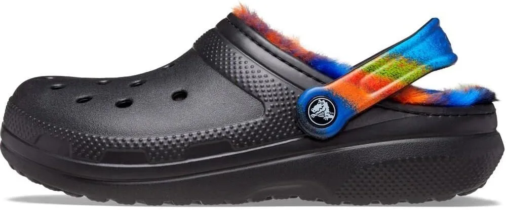 Crocs Classic Lined Camo Graphic Clog Shoe, Camo/Black, 6 US Women / 4 US Men M US