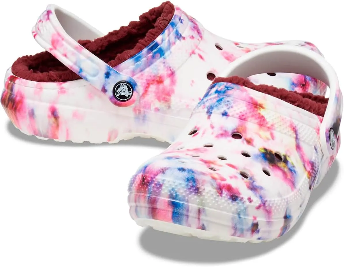 Crocs Unisex-Adult Classic Lined Tie-Dye Clog