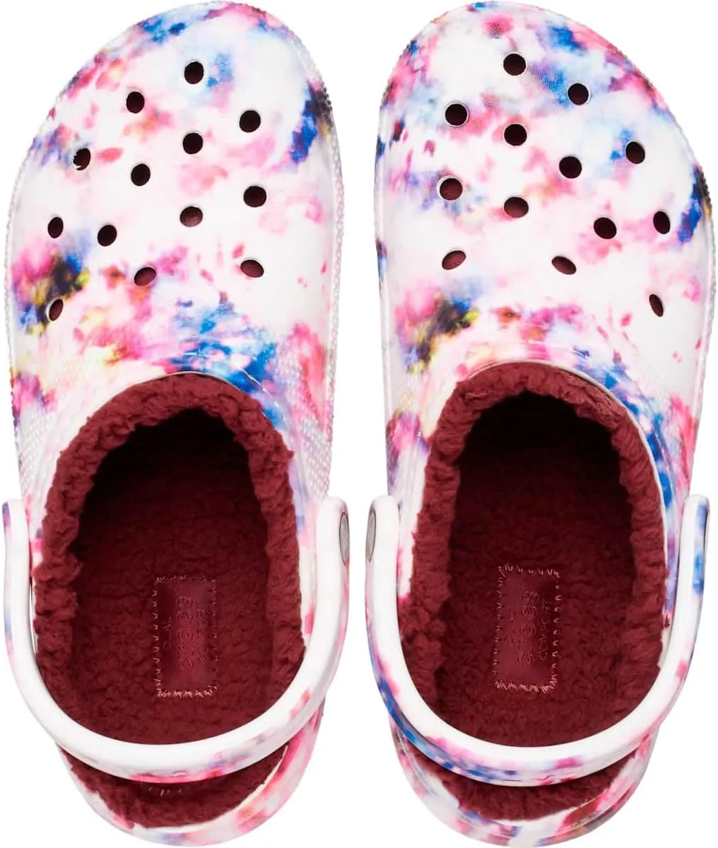 Crocs Unisex-Adult Classic Lined Tie-Dye Clog