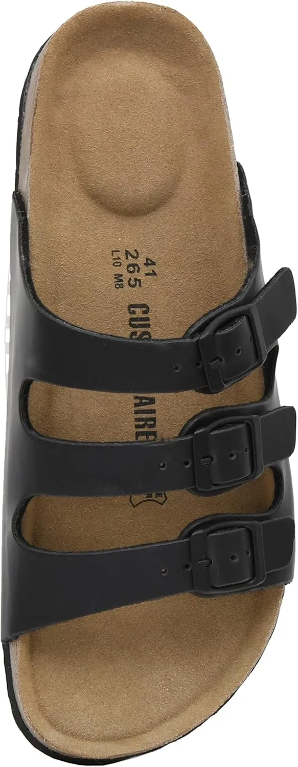 CUSHIONAIRE Men's Lela-M Cork Footbed Sandal with  Comfort