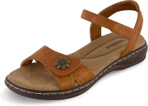 CUSHIONAIRE Women's Bloom comfort sandal with  Comfort Foam and Wide Widths Available