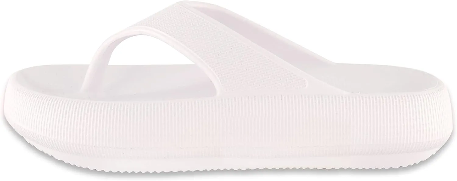 CUSHIONAIRE Women's Fling recovery cloud pool slides sandal with  Comfort