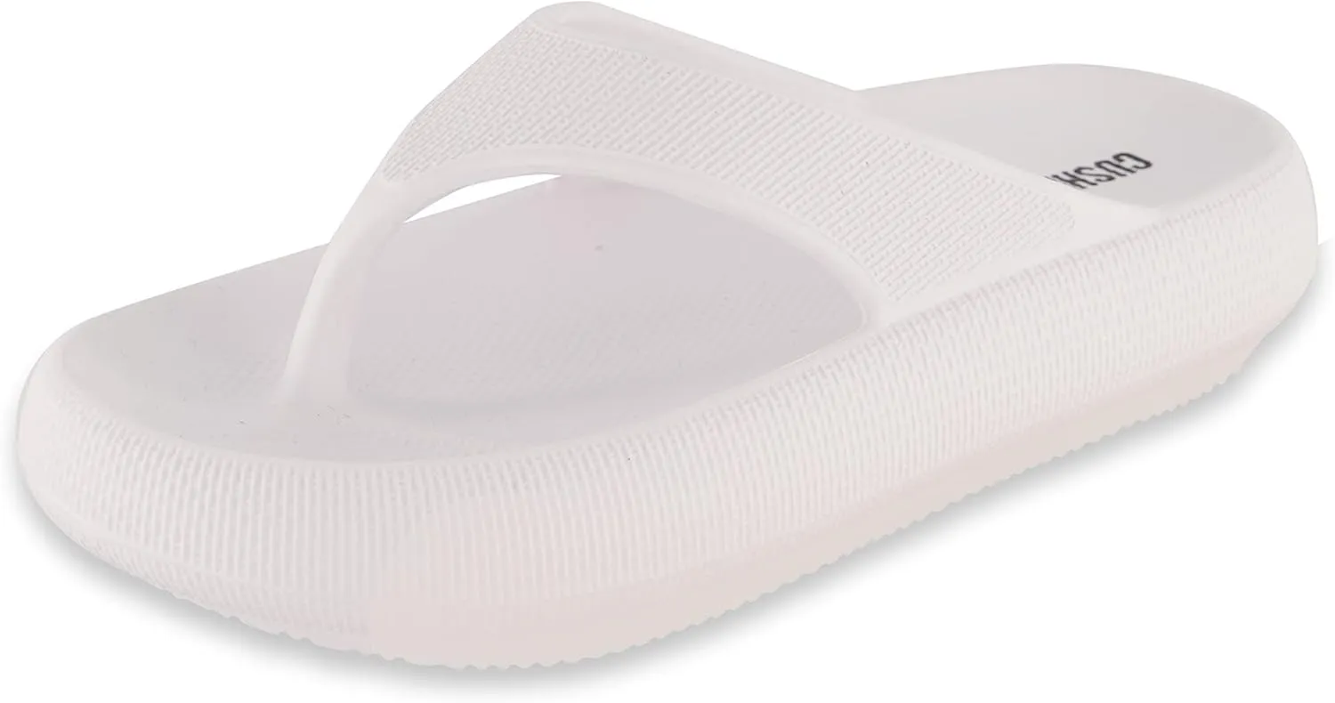 CUSHIONAIRE Women's Fling recovery cloud pool slides sandal with  Comfort