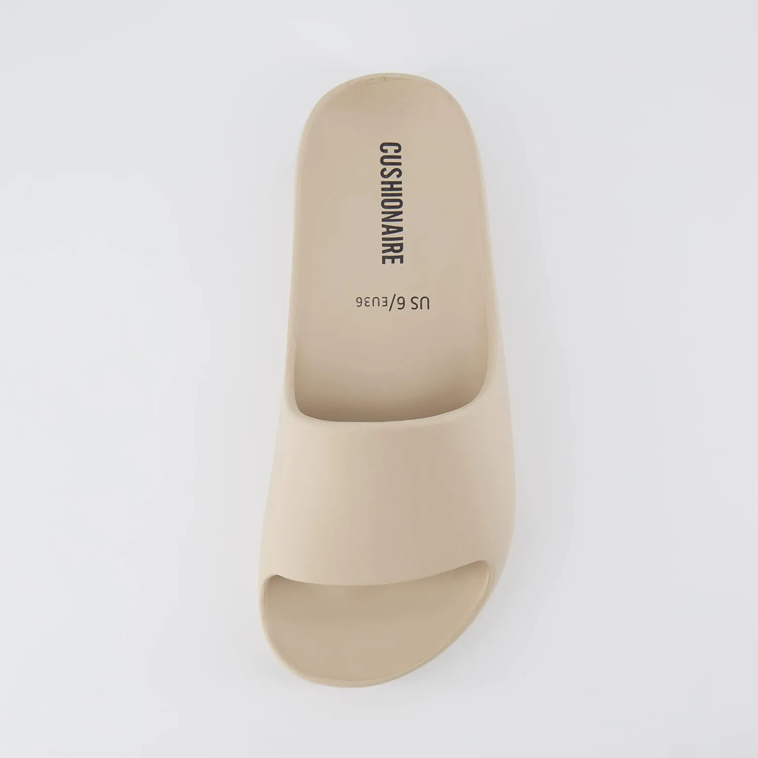 CUSHIONAIRE Women's Ninja platform slide sandal with  Comfort