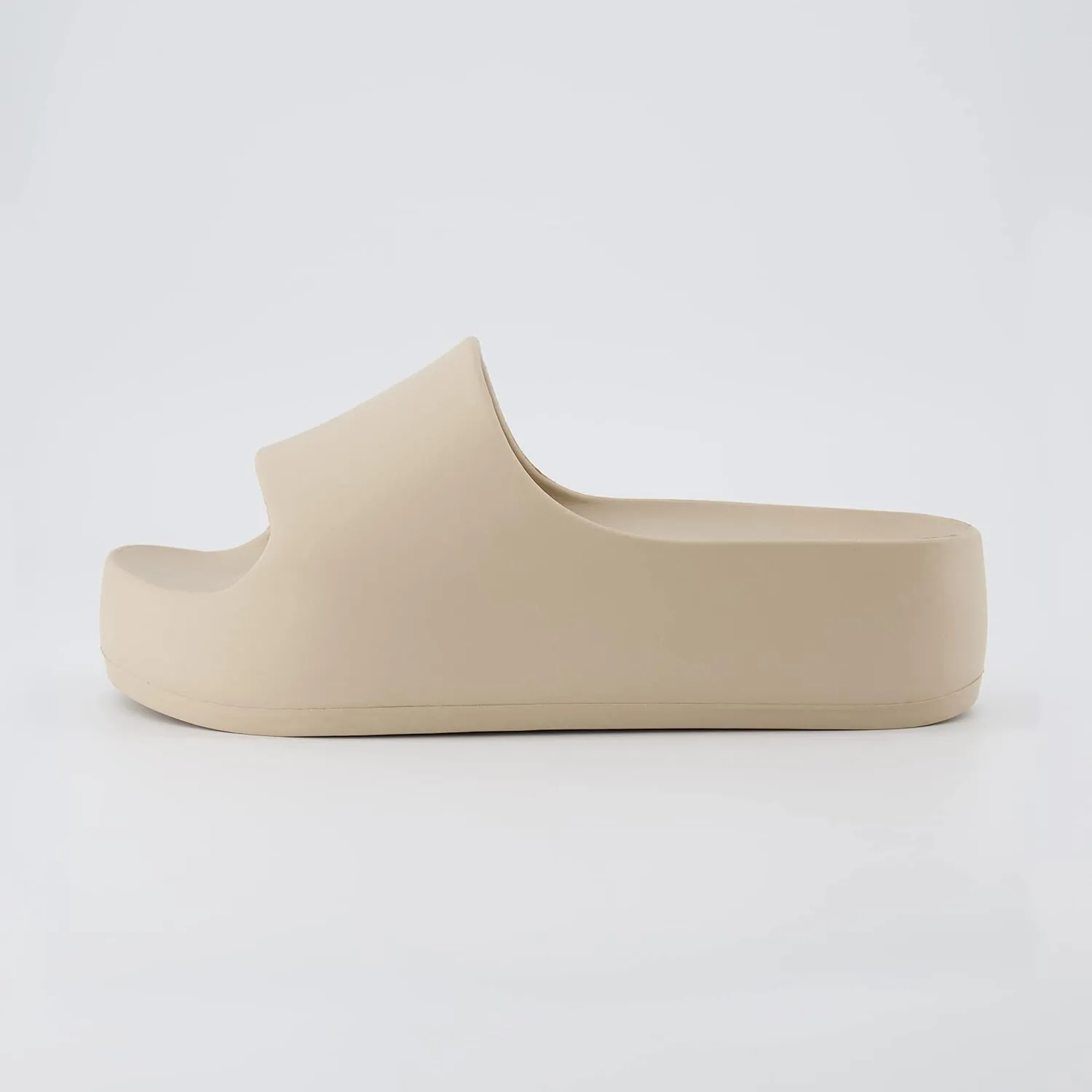 CUSHIONAIRE Women's Ninja platform slide sandal with  Comfort