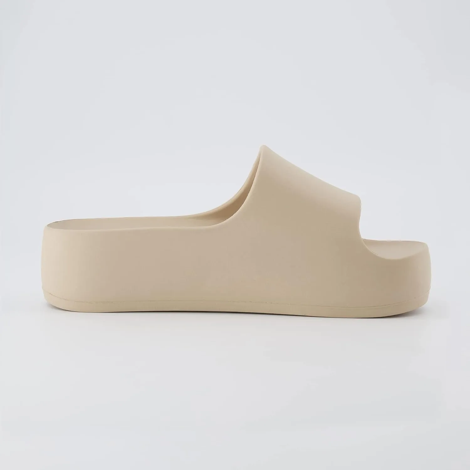 CUSHIONAIRE Women's Ninja platform slide sandal with  Comfort