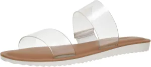 CUSHIONAIRE Women's Vera slide sandal  Memory Foam and Wide Widths Available
