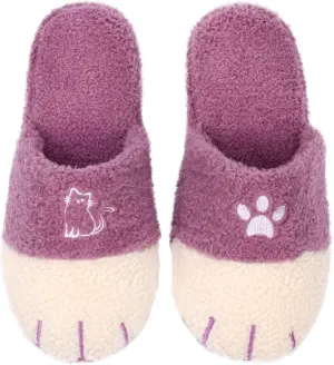 Cute Cat Paw Animal Slippers Anti-Skid Memory Foam House Shoes Warm Fluffy Fuzzy Women Slippers Christmas Halloween Gifts