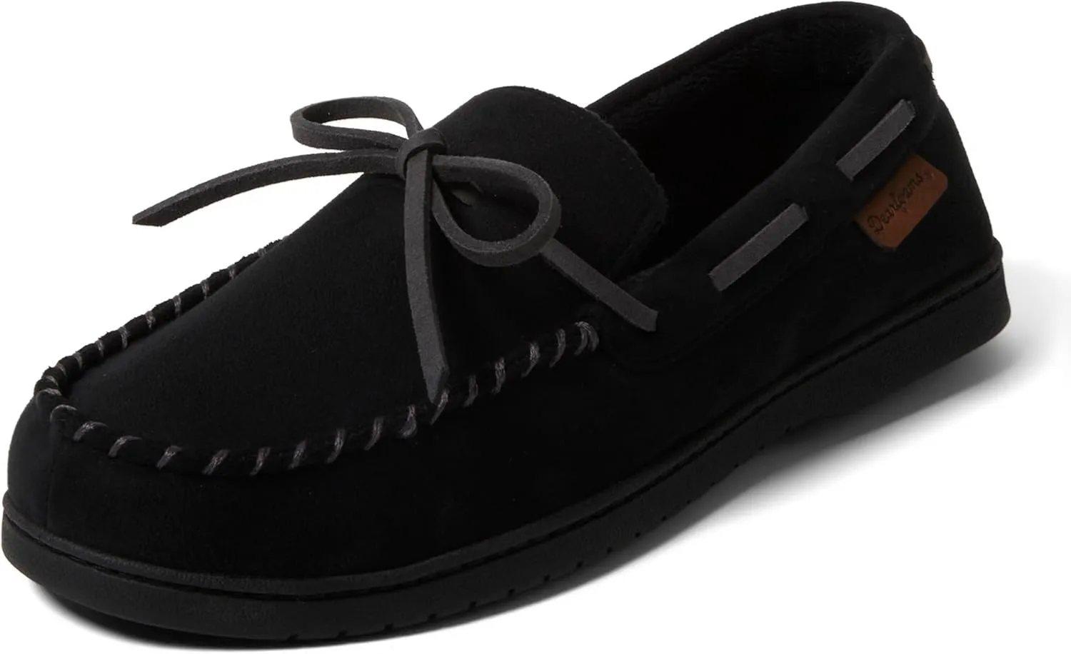 Dearfoams Gifts for Men, Dad, Brother, Husband - Men's Moccasin Slippers - Breathable Memory Foam Toby Men's Slipper