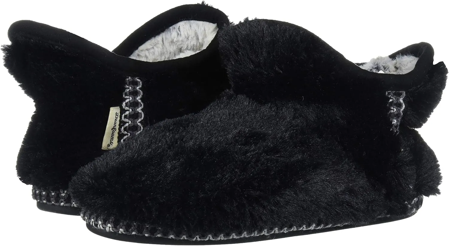 Dearfoams Kids' Charlotte Furry Bootie Slipper