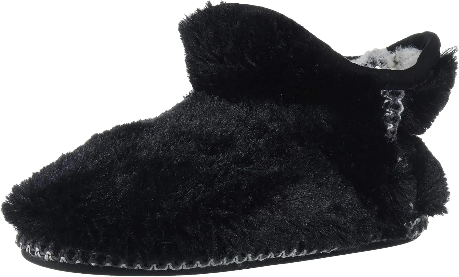 Dearfoams Kids' Charlotte Furry Bootie Slipper