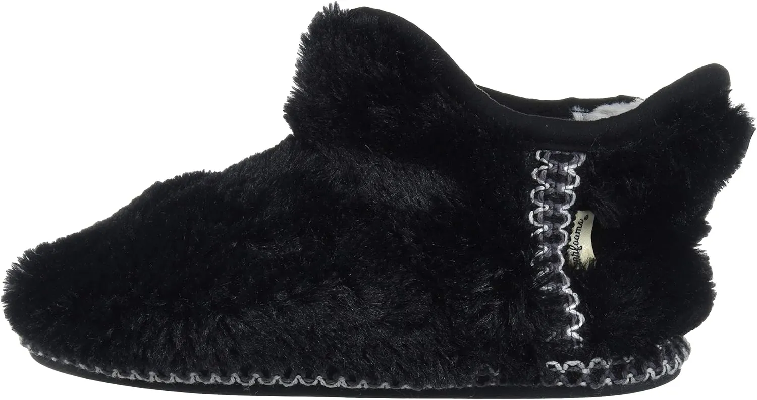 Dearfoams Kids' Charlotte Furry Bootie Slipper
