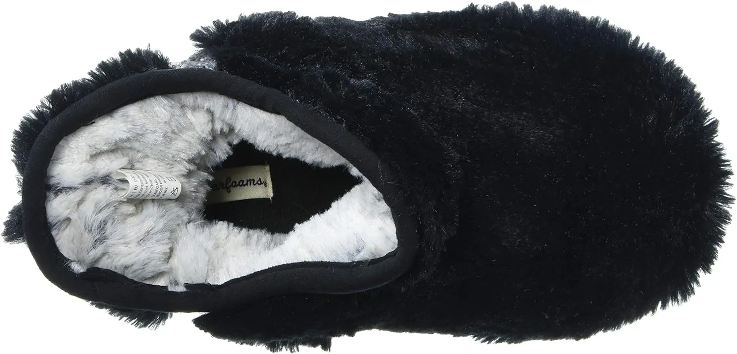 Dearfoams Kids' Charlotte Furry Bootie Slipper