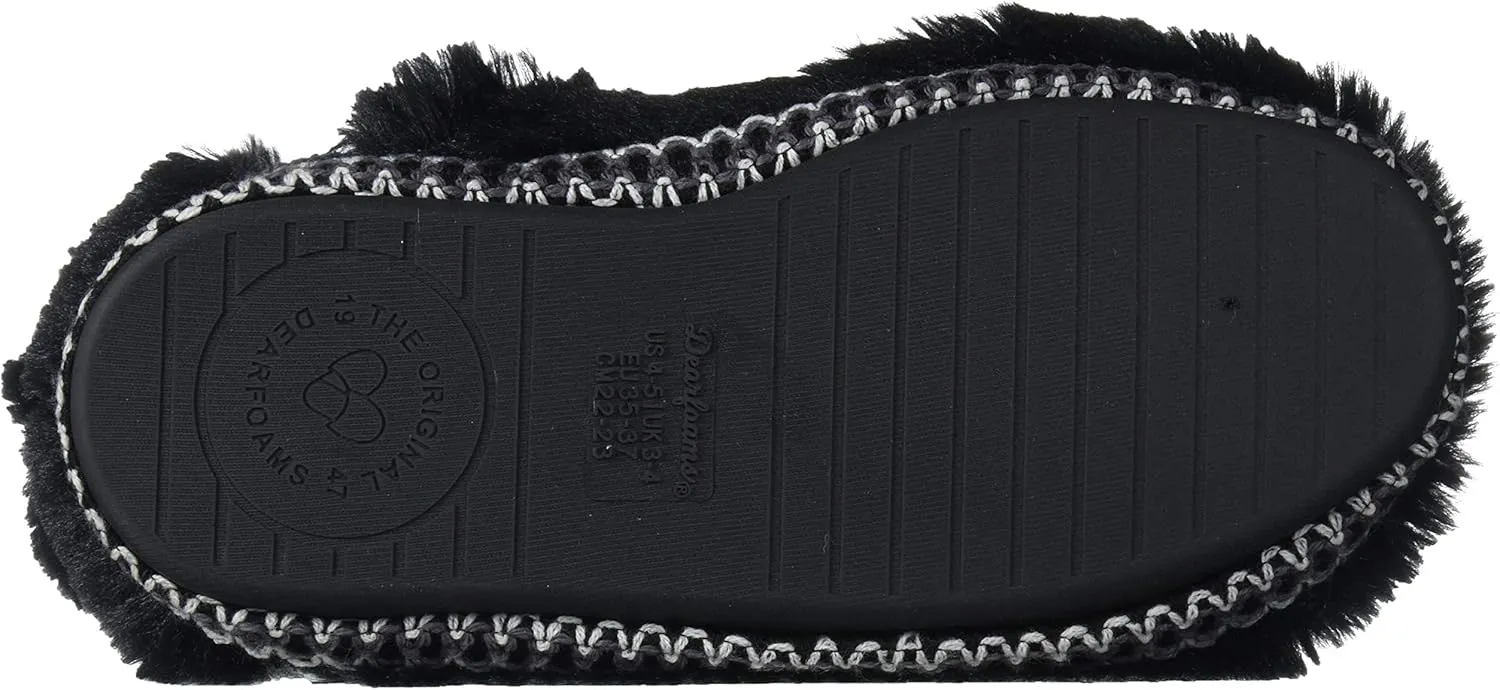 Dearfoams Kids' Charlotte Furry Bootie Slipper