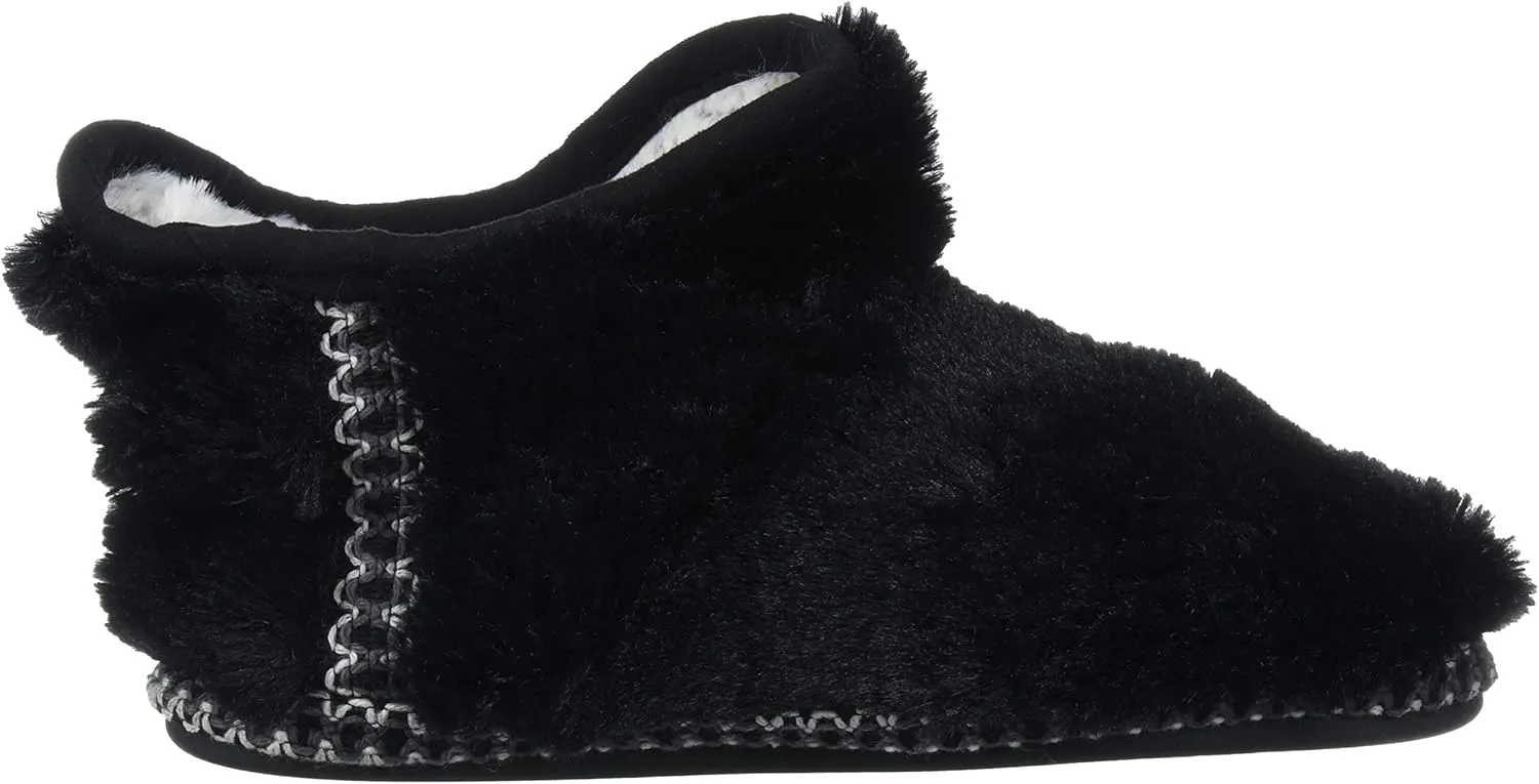 Dearfoams Kids' Charlotte Furry Bootie Slipper
