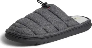 Dearfoams Men's Austin Quilted Memory Foam Sweatshirt Scuff Slipper