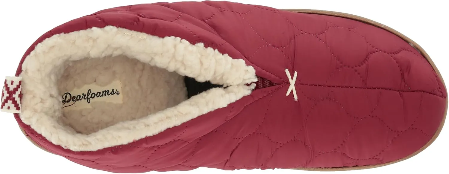 Dearfoams Men's Indoor/Outdoor Warm Up Bootie Slipper
