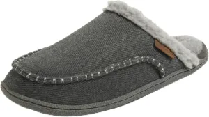 Dearfoams Men's Matthew Moc Toe Scuff Indoor Outdoor House Shoe Slipper