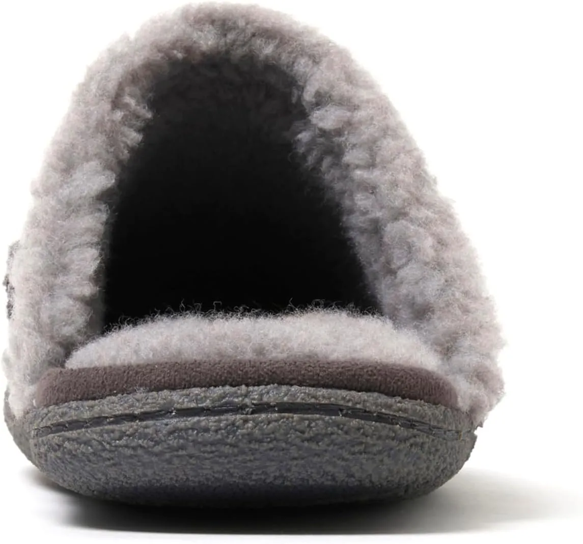 Dearfoams Men's Matthew Moc Toe Scuff Indoor Outdoor House Shoe Slipper