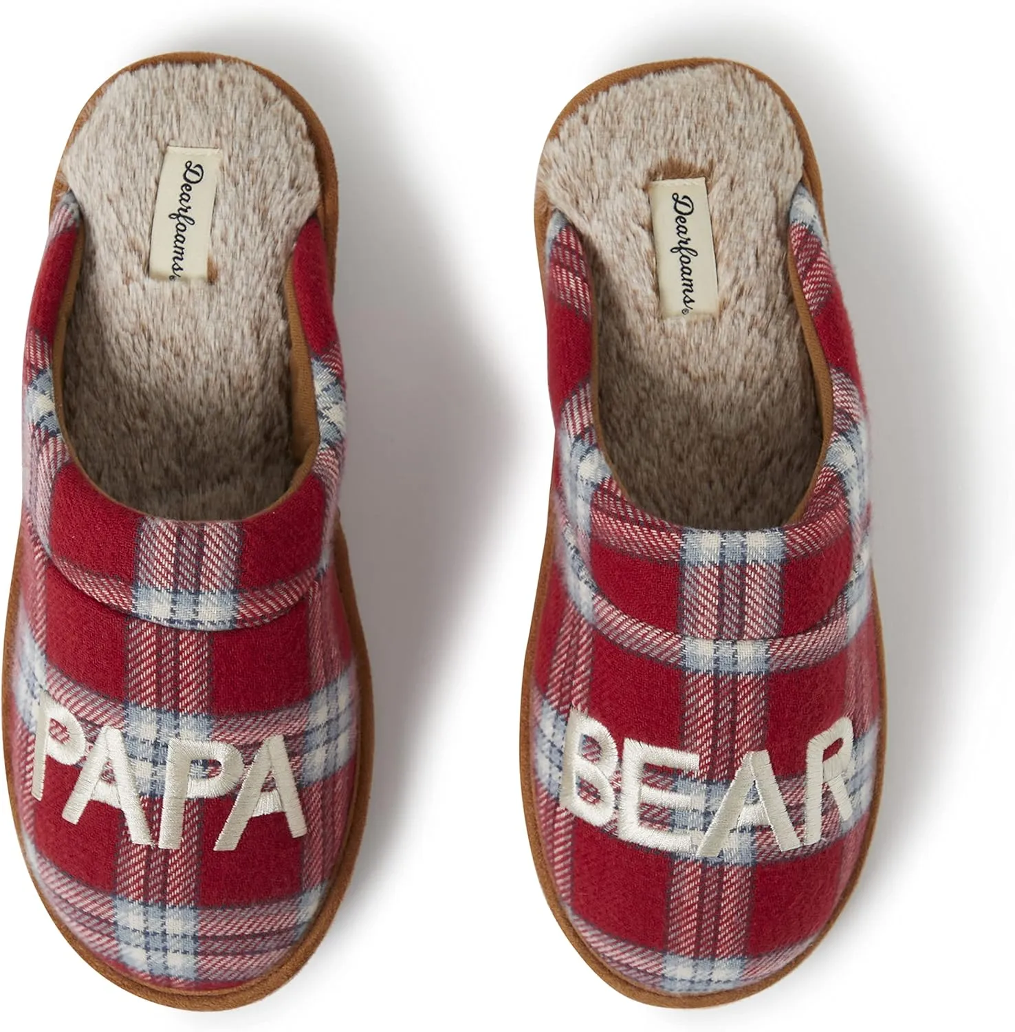 Dearfoams Men's Papa Bear Slipper