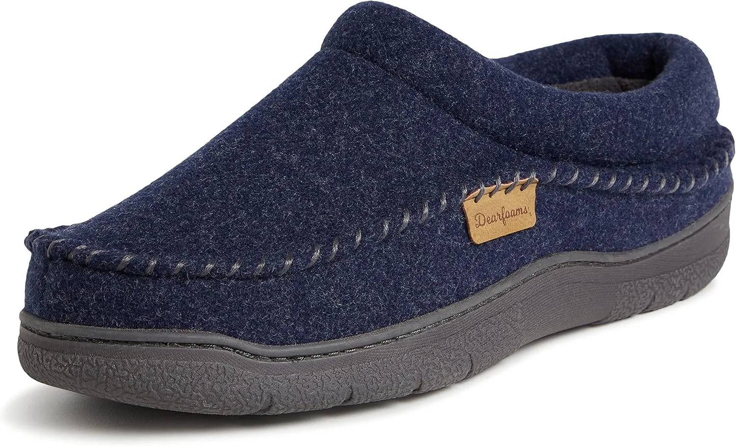 Dearfoams Men's Thompson Memory Foam Indoor/Outdoor Clog Slipper