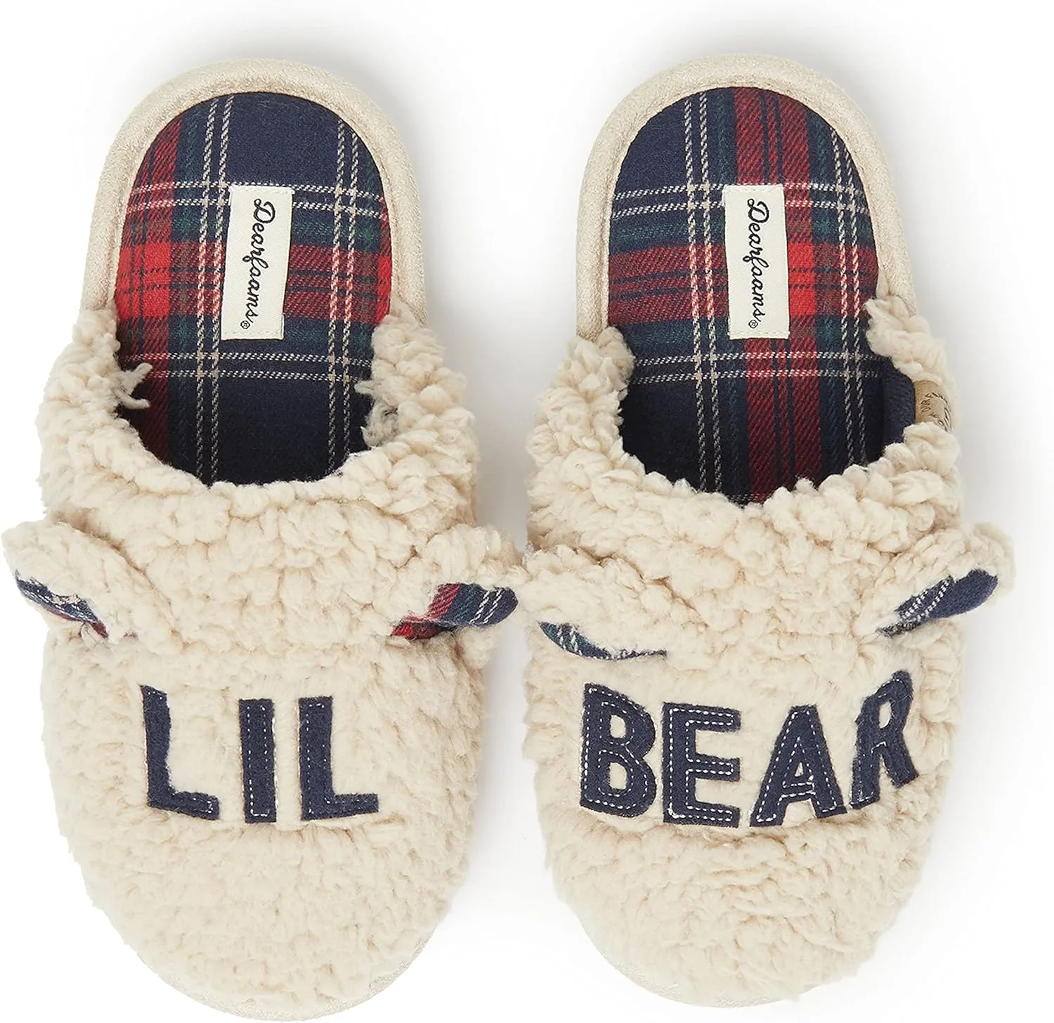 Dearfoams Unisex-Child Easter Basket Stuffers Gifts for Kids Toddler Lil Baby Bear Slipper