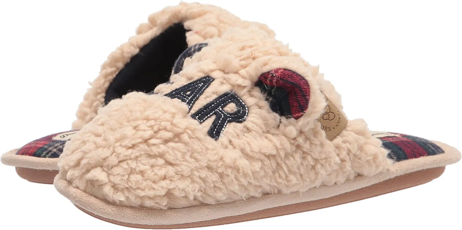 Dearfoams Unisex-Child Easter Basket Stuffers Gifts for Kids Toddler Lil Baby Bear Slipper