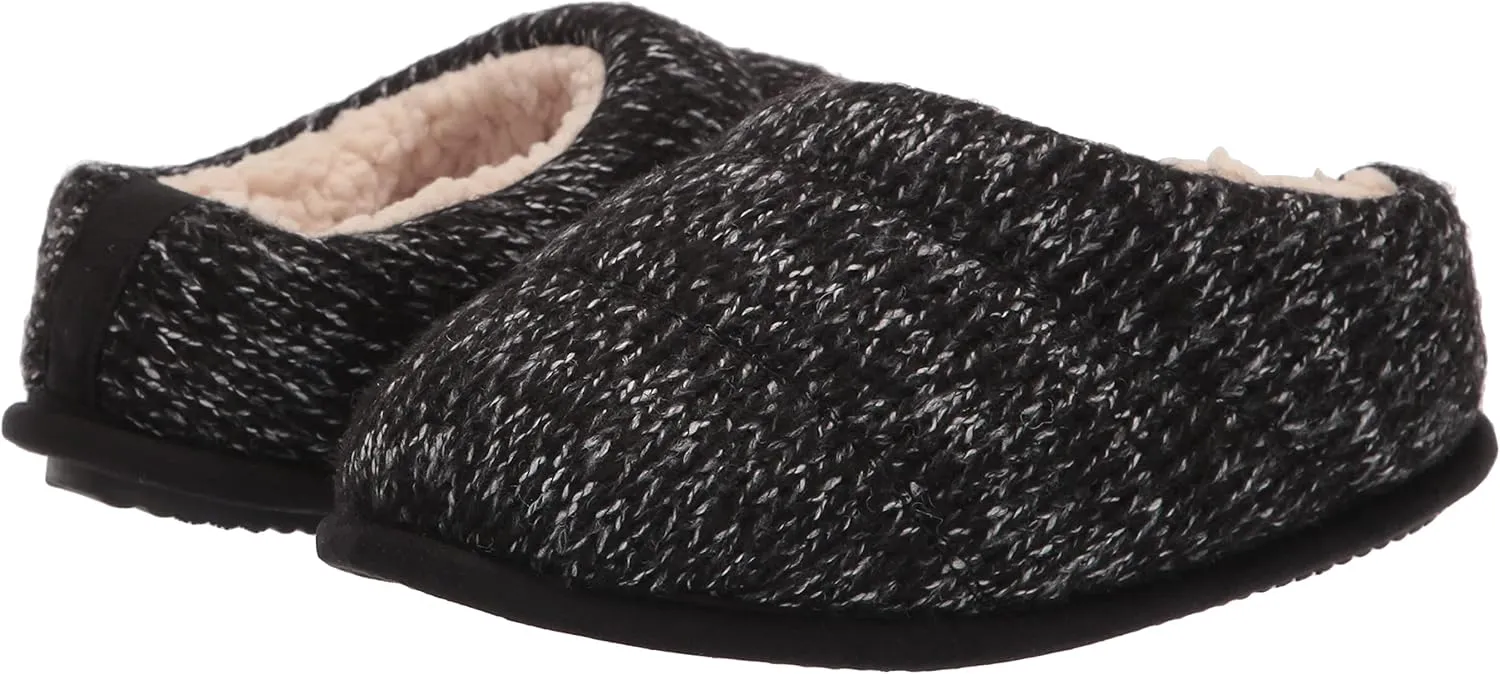 Dearfoams Women's Alicia Ragg Knit Clog Slipper