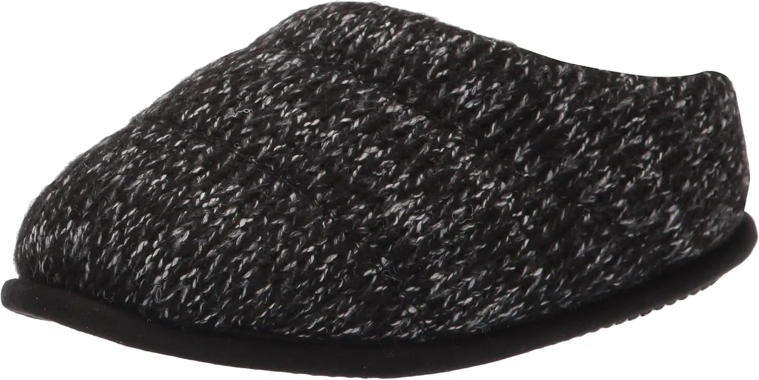 Dearfoams Women's Alicia Ragg Knit Clog Slipper