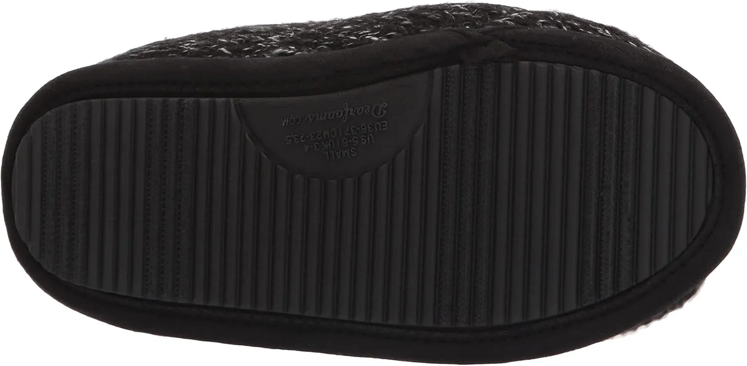 Dearfoams Women's Alicia Ragg Knit Clog Slipper