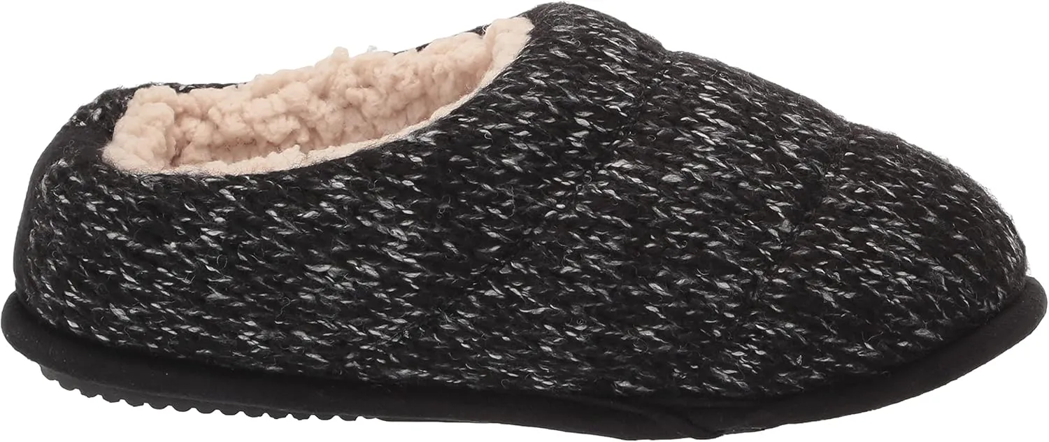 Dearfoams Women's Alicia Ragg Knit Clog Slipper