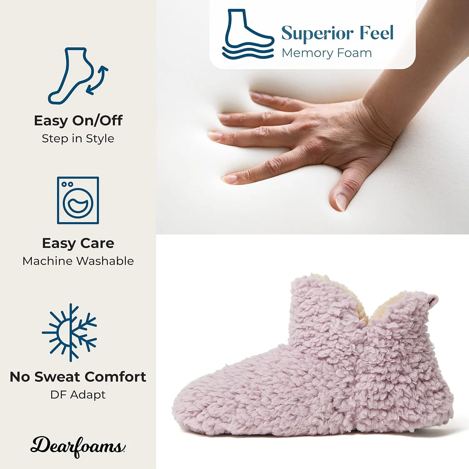 Dearfoams Women's Chelsea Faux Fuzzy Sherpa Indoor House Bootie Slipper