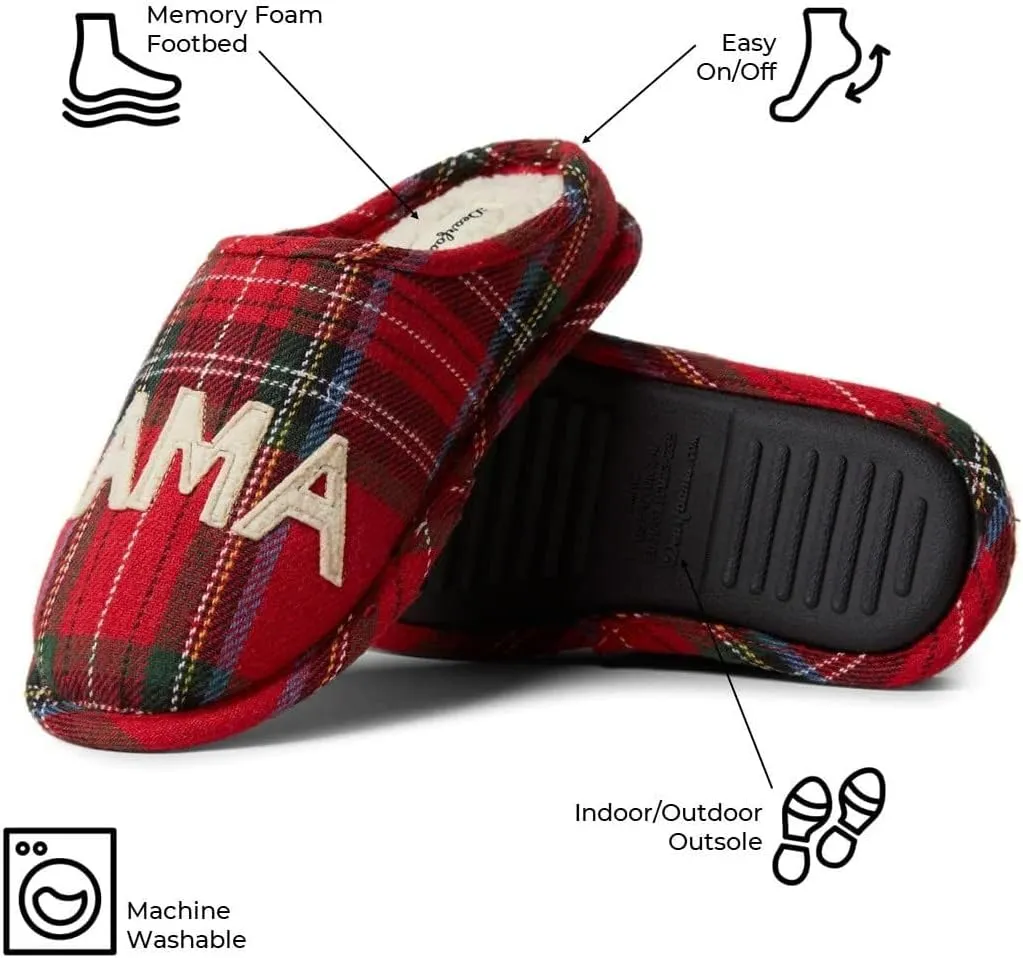 Dearfoams Women's Gifts for Mom Cute Cozy Mothers Day Mama Bear Slipper