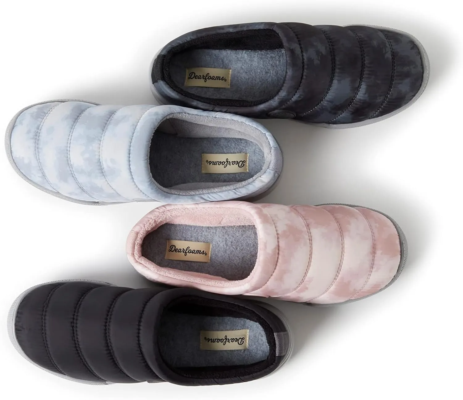 Dearfoams Women's Kendra Sport Lounge Memory Foam Clog Slipper