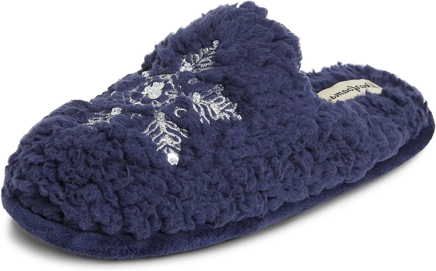 Dearfoams Women's Shay Giftable Holiday Themed Novelty Scuff Slipper