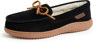 Dearfoams Women's Wilmington Energy Return Comfort Indoor/Outdoor Memory Foam Moccasin Slipper with Tie