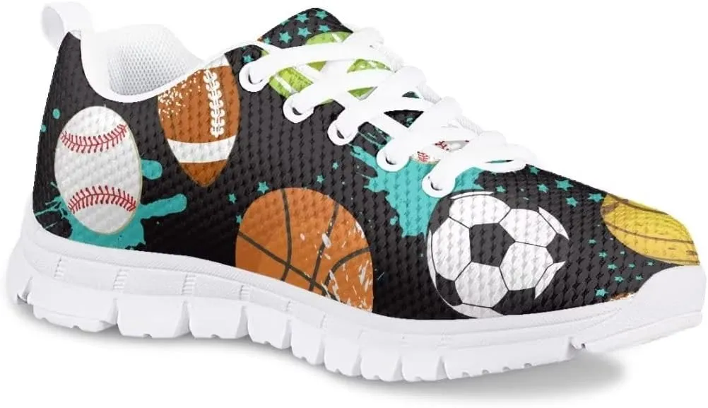 Dellukee Boys Girls Shoes Lightweight Athletic Running Walking Sports Sneakers