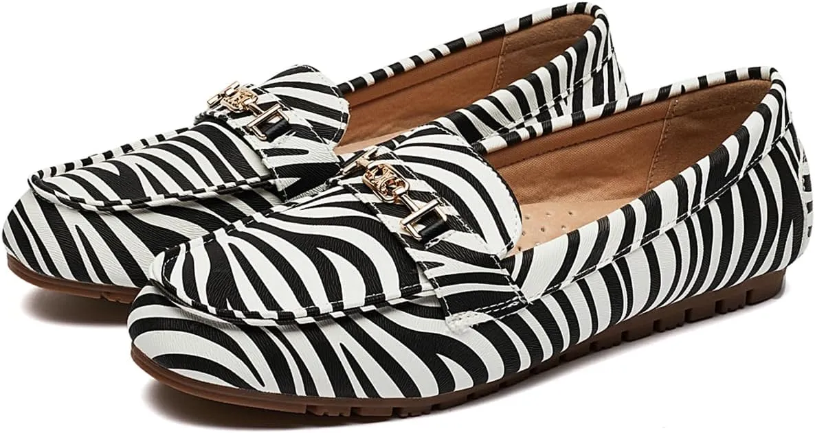 DeYashopin Women's Loafer Shoes Leisure Slip On Work Shoes Comfort Walking Flats