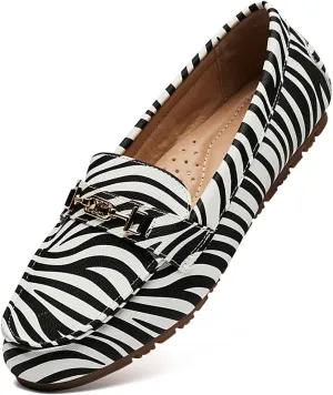 DeYashopin Women's Loafer Shoes Leisure Slip On Work Shoes Comfort Walking Flats