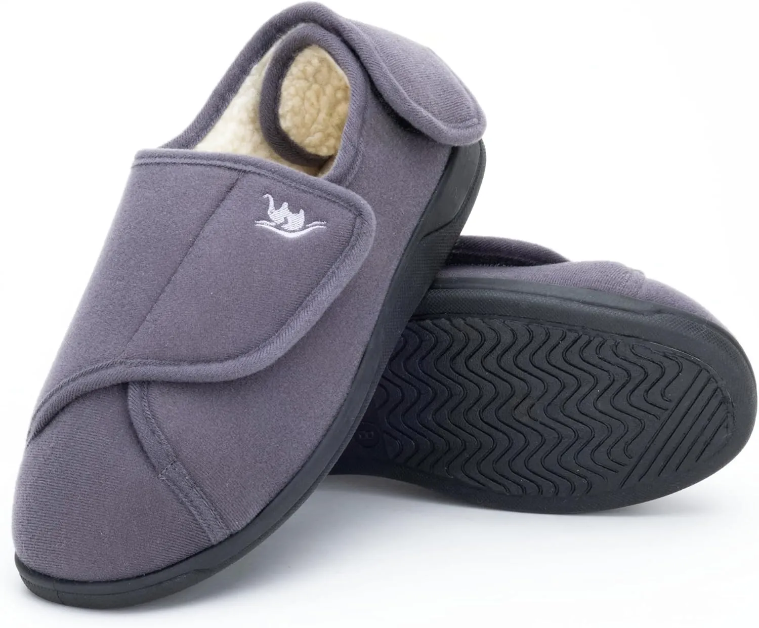 Diabetic Slippers Women, Lymphedema Shoes, Edema Shoes Swollen Feet, Indoor and Outdoor Hook and Loop, Non Slip House Shoes