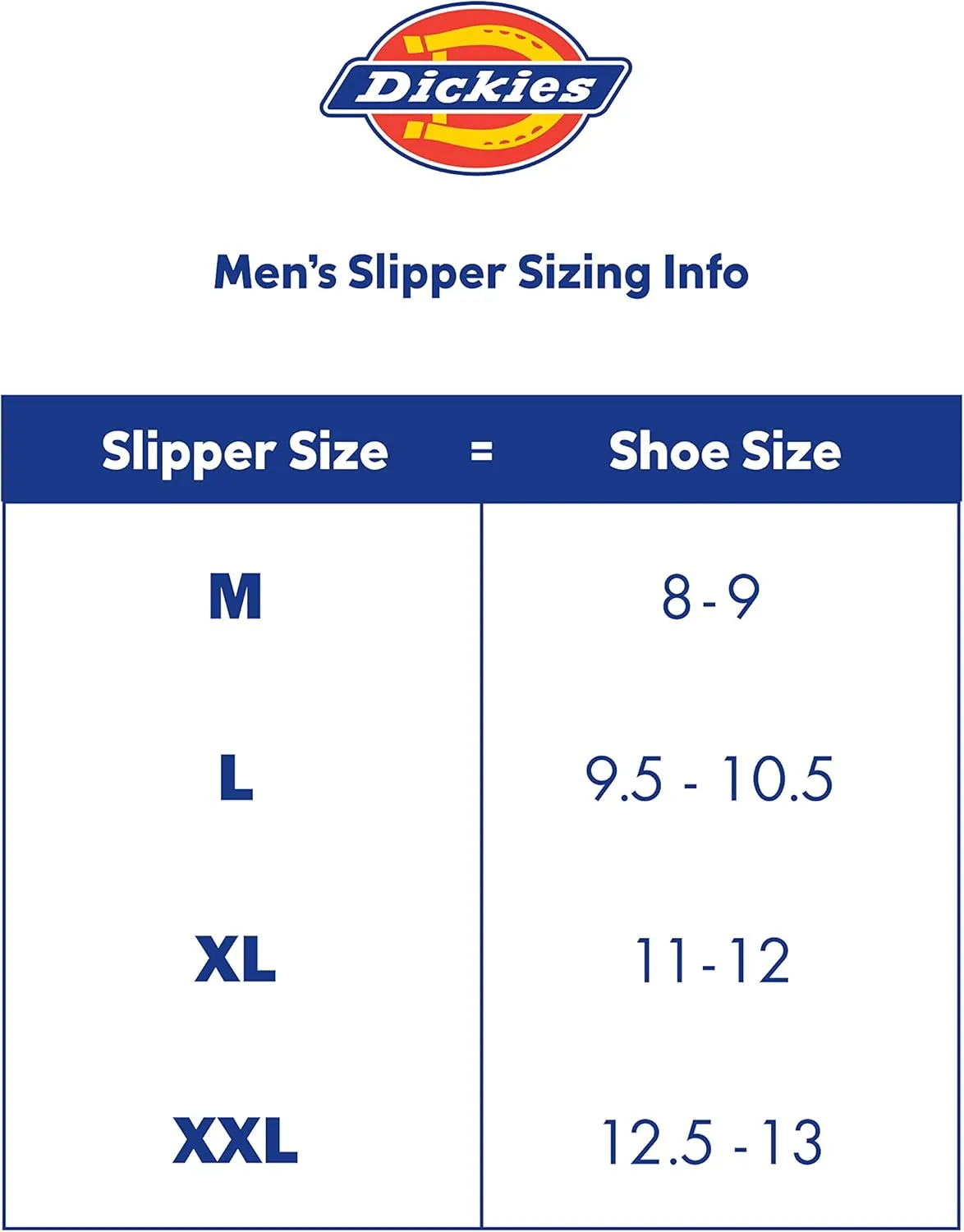 Dickies Men's Slide-on Memory Foam Scuff Slipper with Embroidered Logo-Indoor/Outdoor Sole