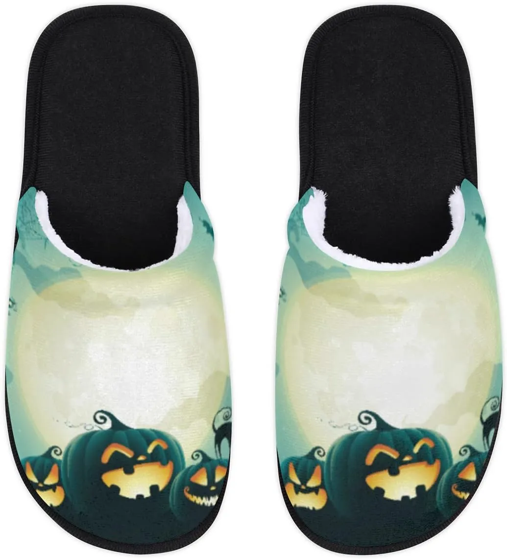 Dog Witch Soft Women Slippers Cozy House Shoes Lightweight Fuzzy Slippers Memory Foam Slippers for Women Indoor and Outdoor