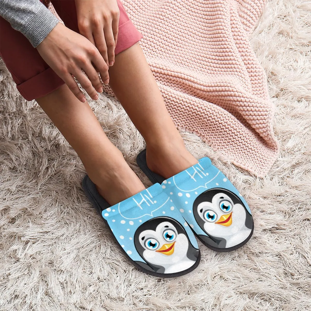 Dog Witch Soft Women Slippers Cozy House Shoes Lightweight Fuzzy Slippers Memory Foam Slippers for Women Indoor and Outdoor