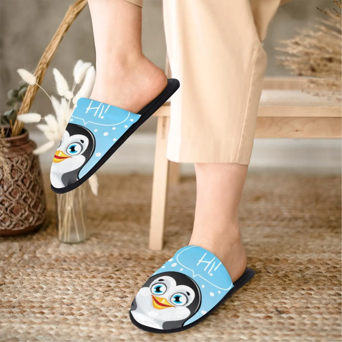 Dog Witch Soft Women Slippers Cozy House Shoes Lightweight Fuzzy Slippers Memory Foam Slippers for Women Indoor and Outdoor