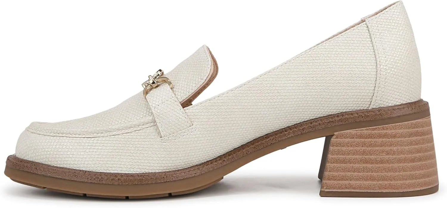 Dr. Scholl's Shoes Womens Rate Up Bit Slip On Block Heel Loafer
