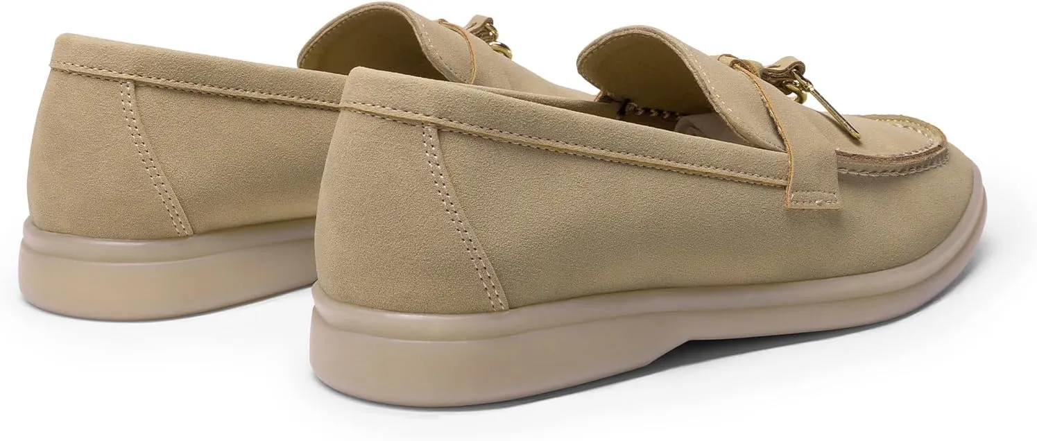 DREAM PAIRS Women's Loafers Suede Loafer Slip-on Comfortable Casual Dressy Business Work Shoes with Arch Support